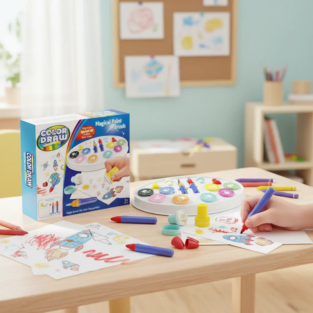 Magic Light Brush Drawing Set for Kids